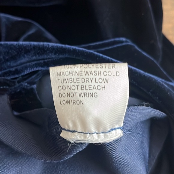 Jet Lag Vintage Great Gaspy Flapper Midnight Blue Dress with Attached Scarf - Picture 11 of 11